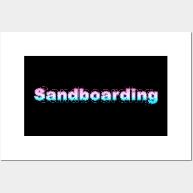 Sandboarding Wall Art by Sanzida Design